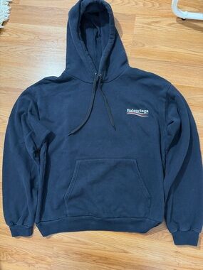 Balenciaga Navy Campaign Hoodie